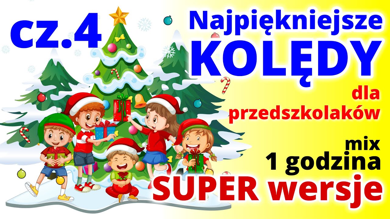 👼Wesołe kolędy dla przedszkolaków 👼- 1 godzina  - wesołe pastorałki - SUPER wersje - Jangok