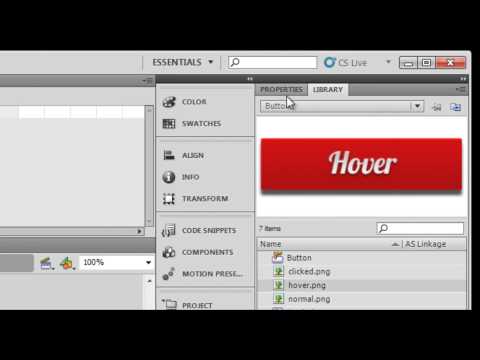 Button with sound in Adobe Flash