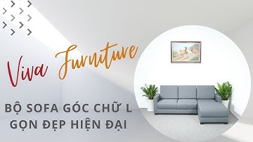 Bộ Sofa Góc Chữ L Bọc Nỉ Gọn Đẹp Hiện Đại