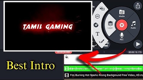 How to Make Particle Text Lighting Animation Intro Kinemaster in Tamil