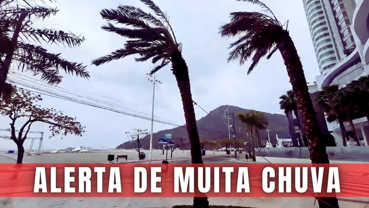 ALERTA de muita chuva em Santa Catarina devido a um Ciclone
