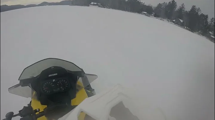 Riding on Lake Pleasant in Speculator, NY on 1/25/25