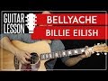 Bellyache Guitar Tutorial Billie Eilish Guitar Lesson TABS Easy Chords Guitar Cover 