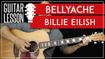 Bellyache Guitar Tutorial - Billie Eilish Guitar Lesson  |TABS + Easy Chords + Guitar Cover|