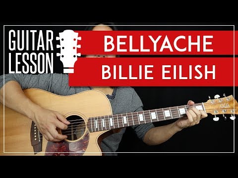 Bellyache Guitar Tutorial - Billie Eilish Guitar Lesson  |TABS + Easy Chords + Guitar Cover|