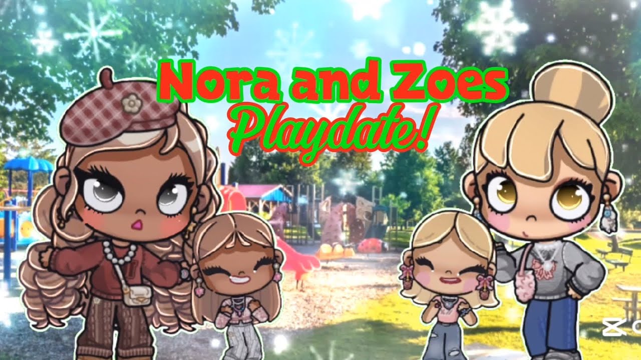 Nora and Zoes playdate 👩🏽👩🏼✨🎀 || Collab with @NajatKamch || With voice 🔊 || Avatar world 🌍