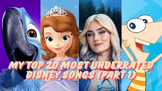 My Top 20 Most Underrated Disney Songs (Part 1)