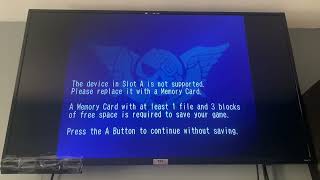 Skies of Arcadia legends memory card hardware error