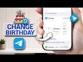 CHANGE Your Birthday in Telegram on iPhone | Update Birthday on Telegram