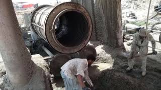 Manufacturing of RCC pipes by Spinning Method | Centrifugal Method | Spun-Cast Concrete Pipes
