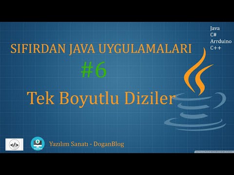 Java Tek Boyutlu Diziler.Sıfırdan Java Uygulamaları#6