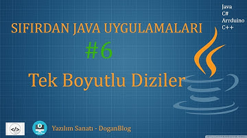 Java Tek Boyutlu Diziler.Sıfırdan Java Uygulamaları#6