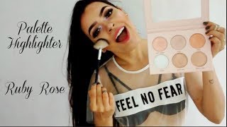 Paleta De Iluminadores Ruby Rose -Jane Carvalho