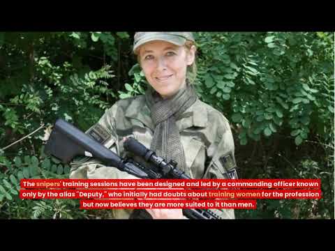 Female Snipers Fighting And Training In Ukraine 
