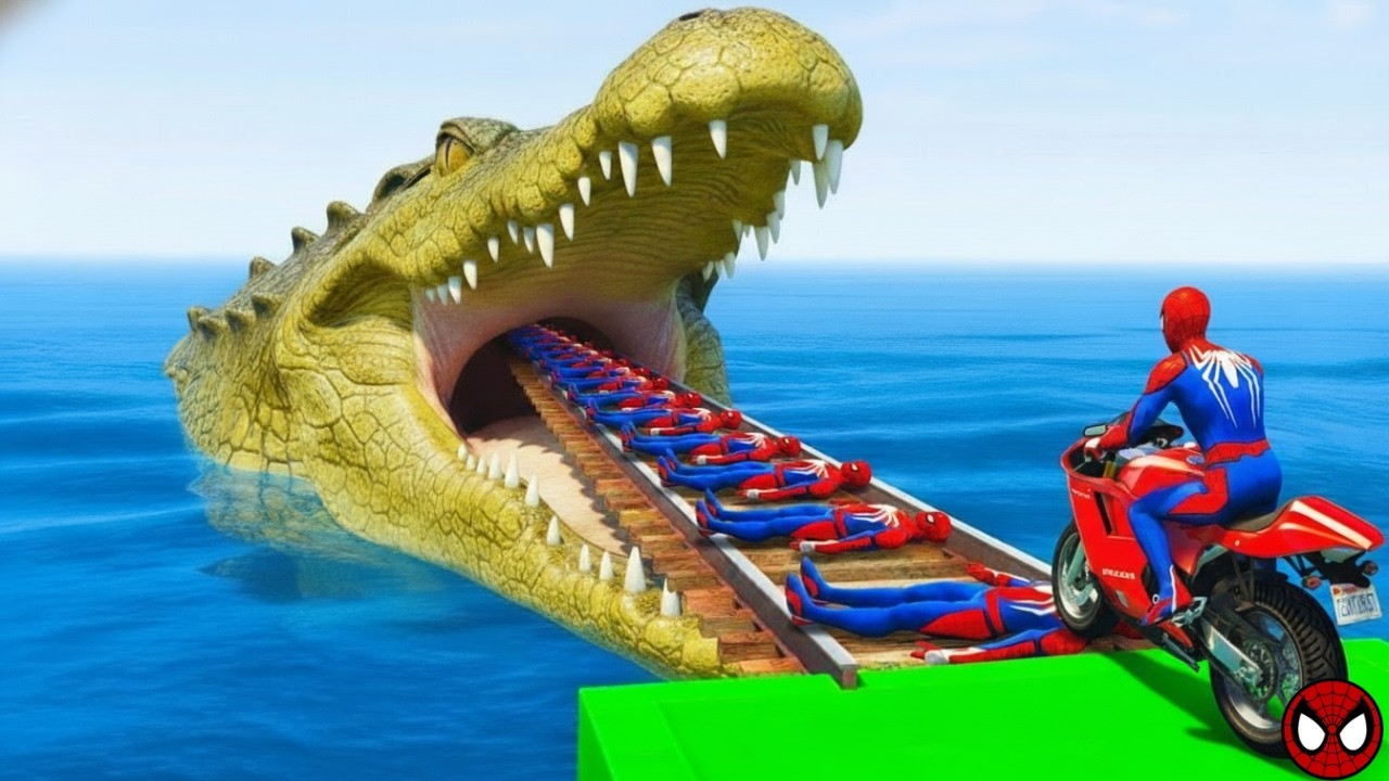 الرجل العنكبوت انقاذ باتمان Spider-Man Rescue batman vs iron man vs venom funny Game GTA 5 superhero