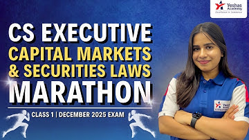 Live: CMSL Marathon Revision | Dec 2025 Exams | CS Executive | CS Ishika Agrawal | Class 1
