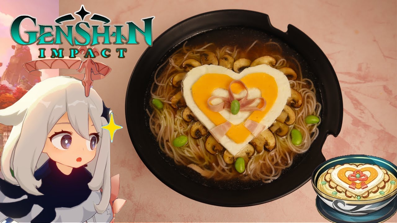 Genshin Impact Recipe 5 Shenhe's specialty Heartstring Noodles YouTube