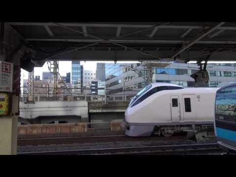 山手線の車窓と併走する上野東京ライン常磐線上り特急ひたちE657系
