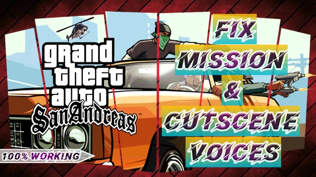 HOW TO FIX GTA SAN ANDREAS CUTSCENE AND MISSION VOICES || 5X TUBE - YouTube