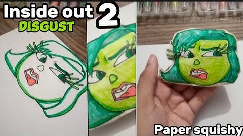 Inside out 2 Disgust paper squishy tutorial |#papersquishy #insideout2 |Artology by Aiza|#papercraft