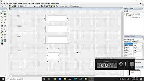 Design a form to make use of Horizontal and Vertical scroll bar