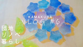 【団地リノベ暮らし】『雨の日のアジサイ』＃6鎌倉の梅雨の過ごし方|暮らしのVlog|琥珀等作り|梅雨の団地の過ごし方|ASMR|食べる宝石