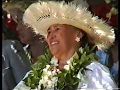 The crowning of tutai clarke as queen of vaipae village   aitutaki 1997