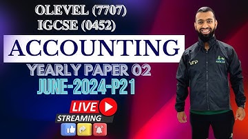 OLevel/ IGCSE Accounting (June-2024-P21-7707-0452)