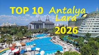 TOP 10 BEST 5 STAR HOTELS ANTALYA LARA TURKEY 2026