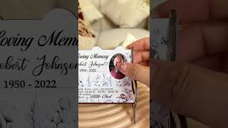 In Loving Memory | Personalized Photo Memorial Bench Keepsake