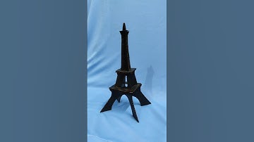 How To Make Eiffel Tower Using Cardboard | #eiffeltower #eiffeltowermaking #craft #youtubeshorts