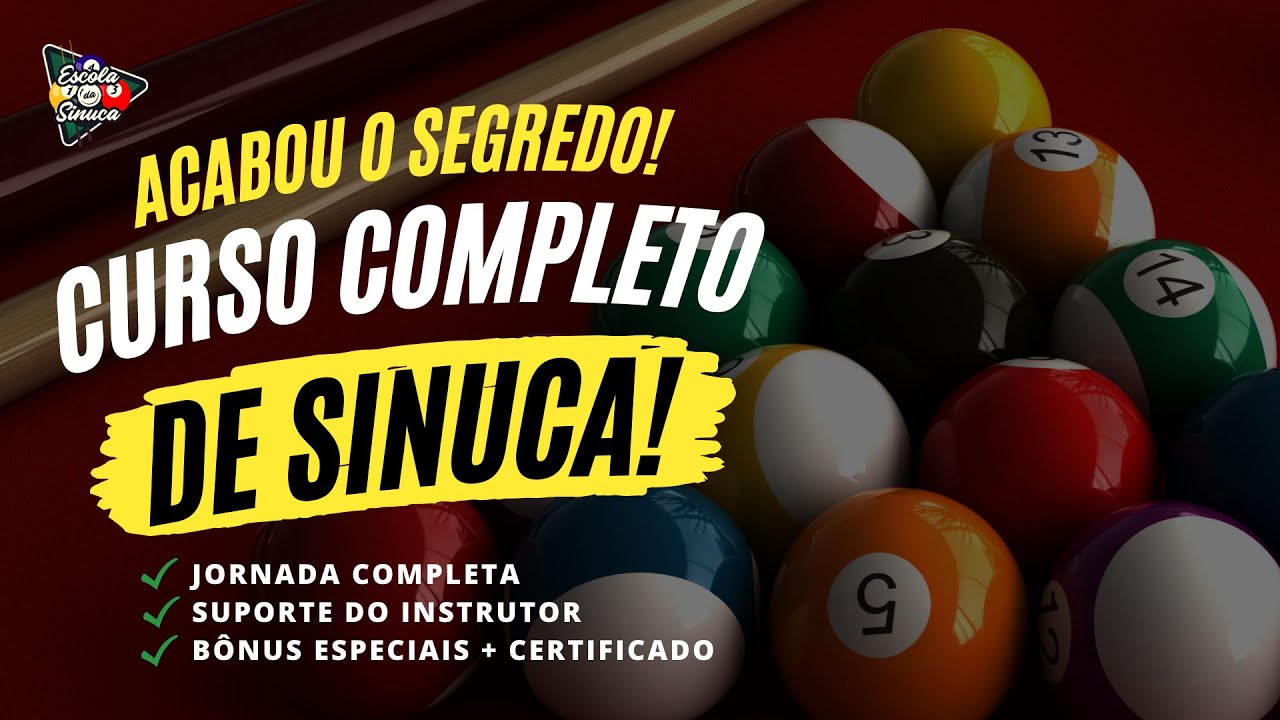 Amo jogar sinuca