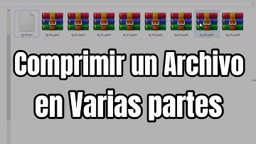 Comprimir un Archivo en Varias partes con winrrar, Fácil y rápido