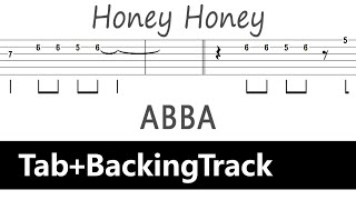 ABBA - Honey Honey / Guitar Tab+BackingTrack