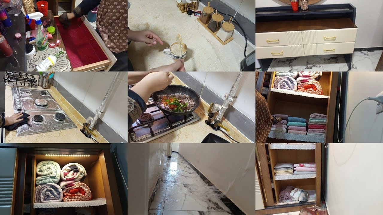 ترتيب الدولاب والدواخل ضمن ترتيبات رمضان 🌙🧺 | شغل نضيف وراحة نفسية ✨