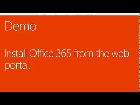 Install Office 365 from web portal