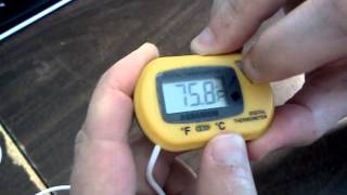 New LCD Digital Fish Aquarium Thermometer Water Terrarium FREE Extra Batteries Shipping