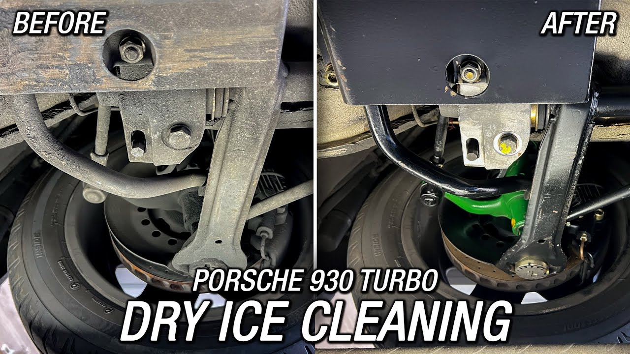 SATISFYING Porsche 930 Turbo Dry Ice Cleaning YouTube