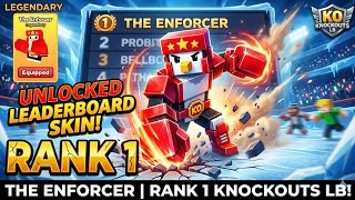 I UNLOCKED THE LEADERBOARD SKIN IN ROBLOX KNOCKOUT!!!