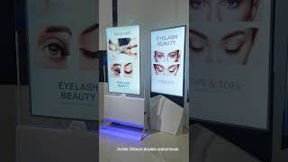 Double sided 55inch interactive kiosk for digital wayfinding Avlink digital signage manufacturer