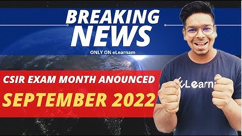 CSIR Exam Month Announced | September 2022 | By Virendra Singh | CSIR | GATE | DBT | ICMR