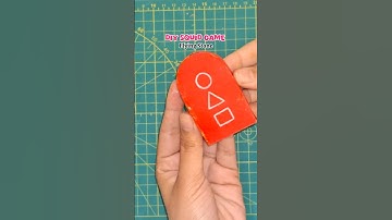 How To Make Biseokchigi (Flying Stone) From Squid Game #diy #squidgame #papercraft #shorts #korean