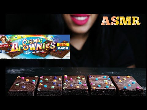 ASMR | Cosmic Brownies ( SATISFYING EATING SOUNDS ) NO TALKING - YouTube