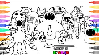 Garten Of Banban New Coloring Pages / How to color All Bosse and Monster from Banban 7 / NCS