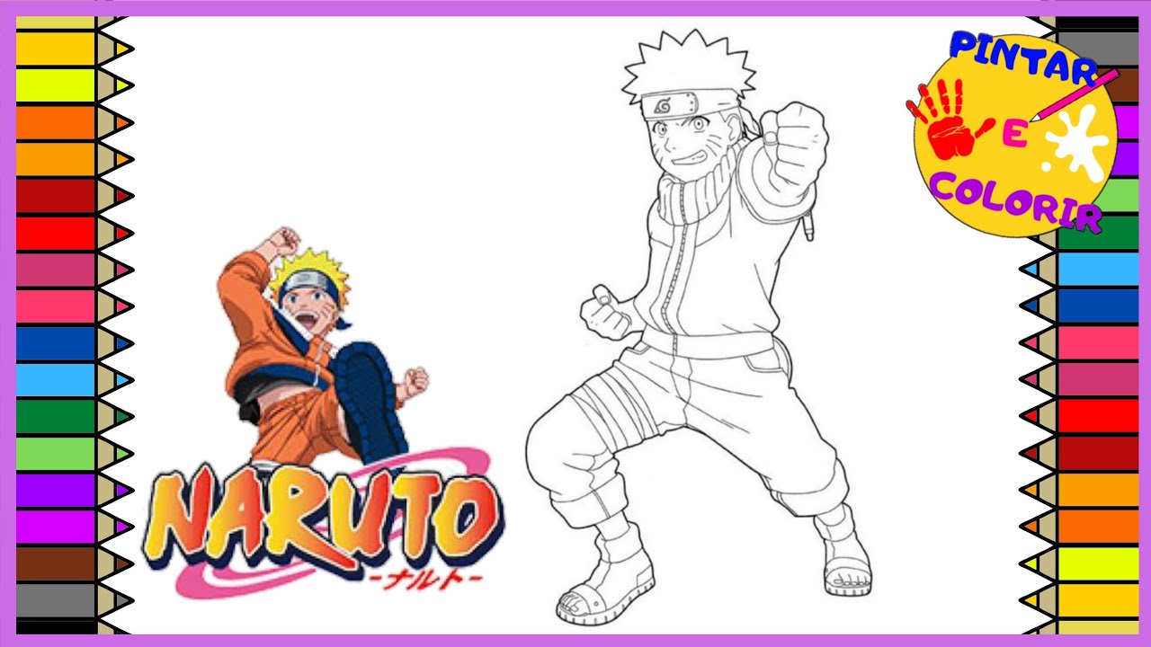 Naruto para colorir (todos os personagens)