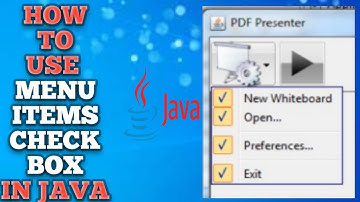 How to use CheckBoxMenuitem  in java netbeans | Menu with Checkbox in java | CheckBox JMenu