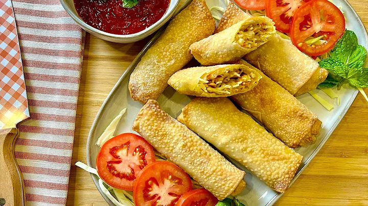 Super Easy Spring Rolls Recipe | Chicken | Noodles | Air Fryer