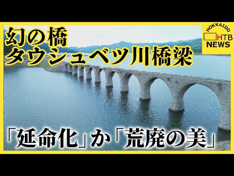 大規模な崩落「このまま黙って朽ち果てるのを…」「朽ちていく姿にこそ魅力」どうなる？タウシュベツ川橋梁