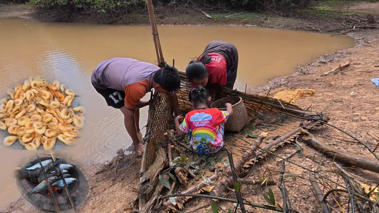 ປີ້ງປາກັບກຸ້ງທອດ | ปี้งปลากับกุ้งทอด