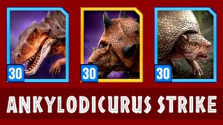 LEVEL 30 ANKYLODICURUS BOSS EPIC STRIKE (JURASSIC WORLD ALIVE)